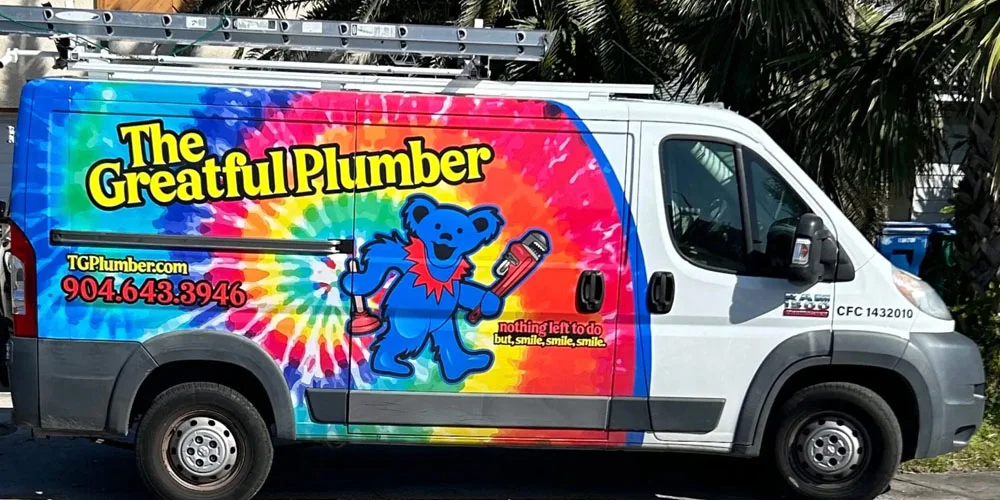 The Greatful Plumber van serving Jacksonville neighborhoods