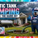 Septic tank pumping service in Northside Jacksonville before rainy season.