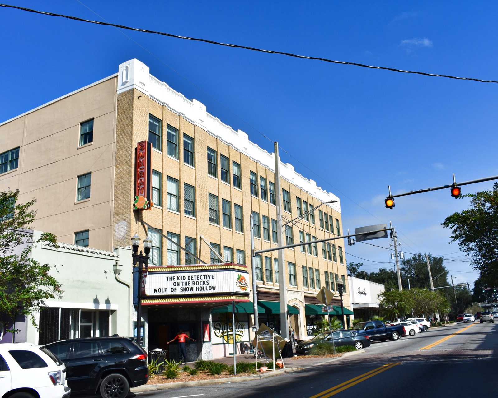 Historic Sun-Ray Cinema streetscape in the Five Points and Riverside district of Jacksonville