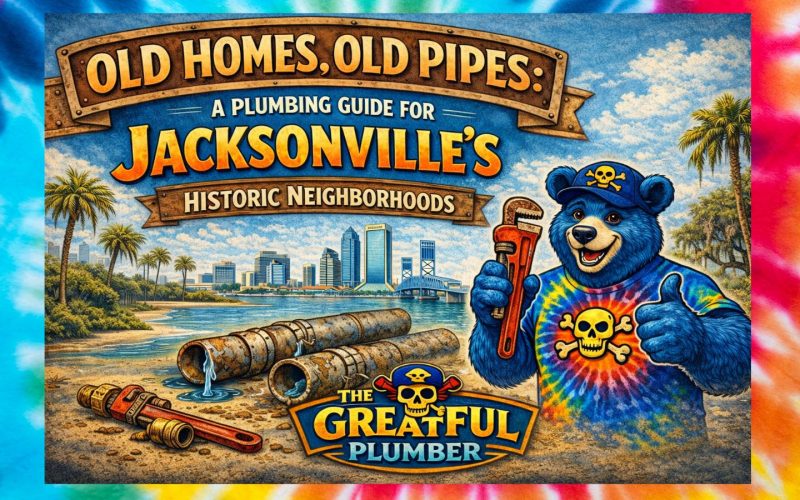 Plumbing guide for Jacksonville historic neighborhoods - old homes and pipes in Riverside, San Marco, Springfield, Arlington, Mandarin, and the Beaches