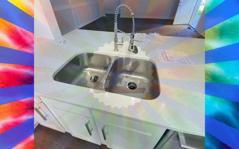 Modern kitchen sink and countertop in Jacksonville 32246 Southside home showing plumbing fixtures that face water quality challenges